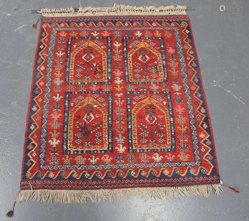 A South-west Persian kelhim prayer rug