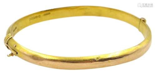 Victorian 15ct gold hinged bangle by Henry Griffith & So...