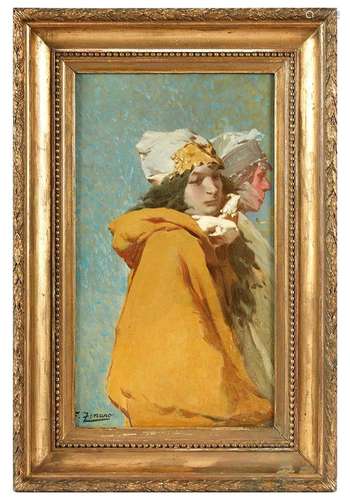 Fausto ZONARO (1854-1929) Portrait de femmes Huile sur toile...