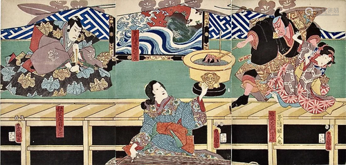 Kunisada: Kabuki Triptych