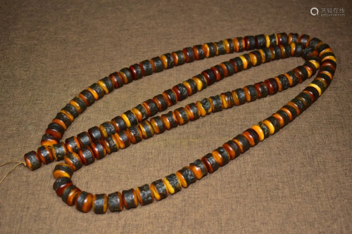 108 Beads Vintage Ga Bara Bone Necklace