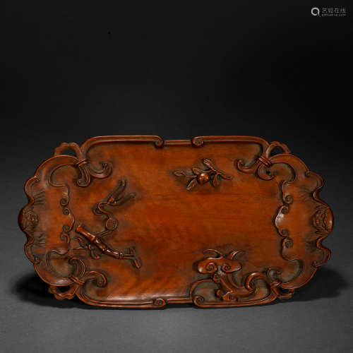 Qing Dynasty Boxwood Pen Wash