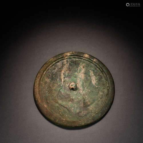 Jin Dynasty double fish bronze mirror