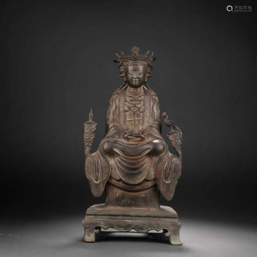 Ming Dynasty bronze statue of Bodhisattva
