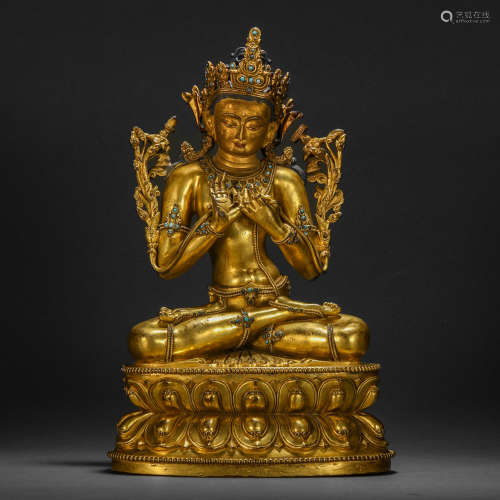 Ming Dynasty Gilt Bronze Seated Tara