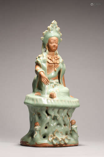 Longquan Kiln Figure of Guanyin