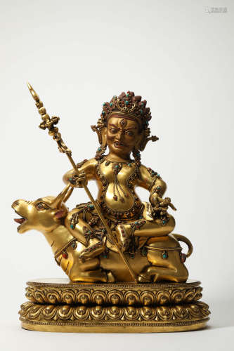 Gilt-Bronze Figure of Shyamtarparipurana-Tara
