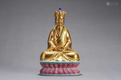 Gold Painted Figure of Buddha