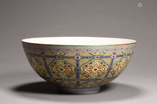 Yangcai Glaze Longevity Bowl