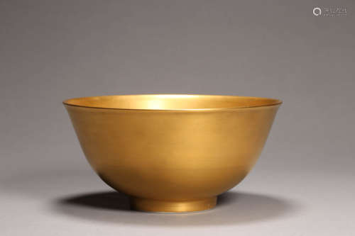 Gold Painted Bowl