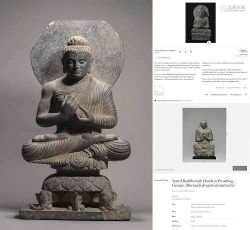 Gandhara Style Figure of Seated Shakyamuni