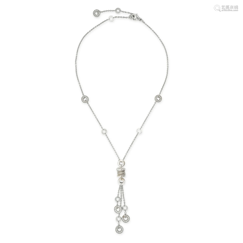 BULGARI, A B.ZERO 1 DIAMOND TASSEL PENDANT NECKLACE in 18ct ...