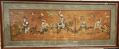 Antique Chinese Embroidery Panel