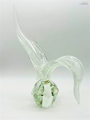 Zanetti Murano Glass Bird Sculpture