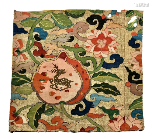 Ming Dynasty Textile with Deer