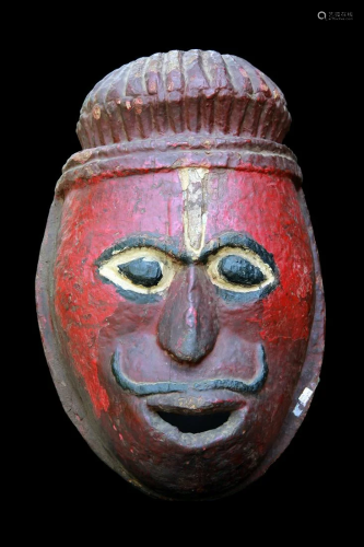 A Wood Mask of Hanuman