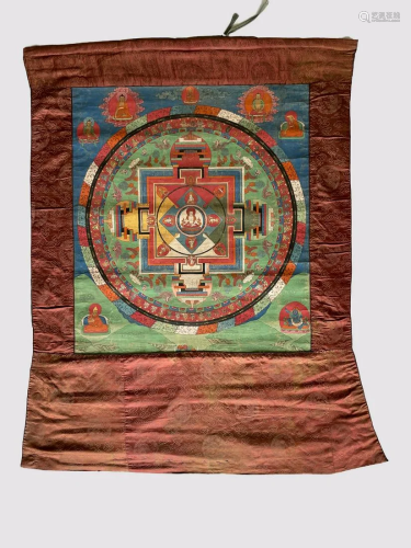 A Thangka Mandala of Vajrapani