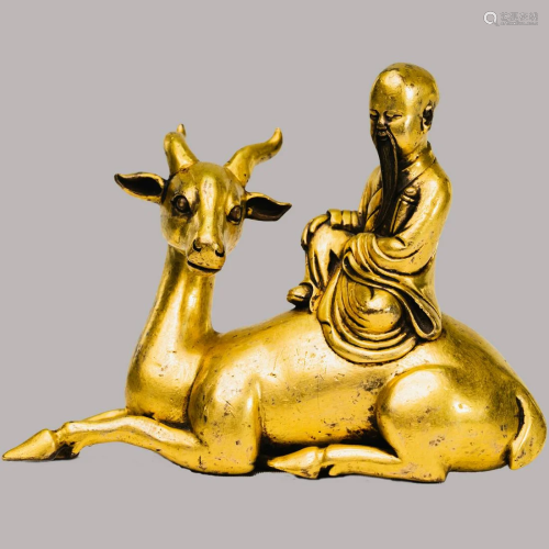 Figure of Shou Lao, God of Longevity, ca 16th-17th c