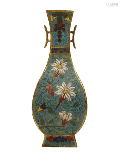 A Cloisonne 'Flower' Vase