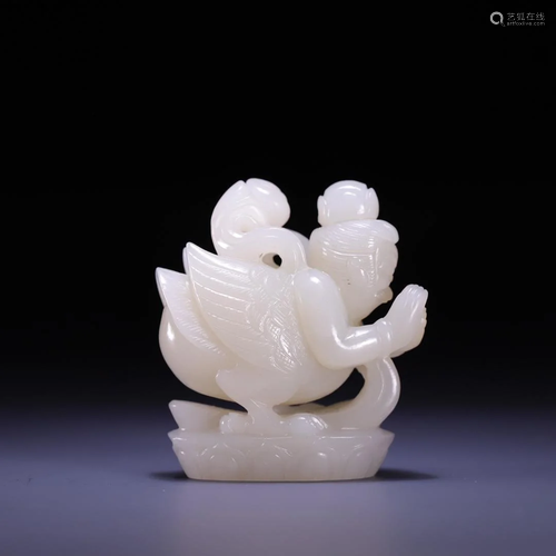 A Hetian Jade 'Jia Lou Luo' Decoration