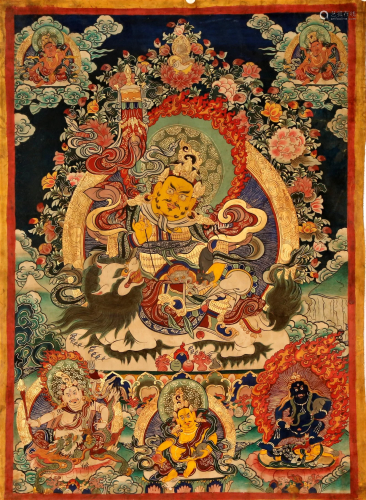 An Gorgeously made Tibetan Tathagata Thangka