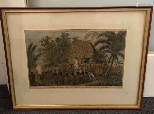 (COOK, Captain, J) An Offering before Captain Cook in One of...