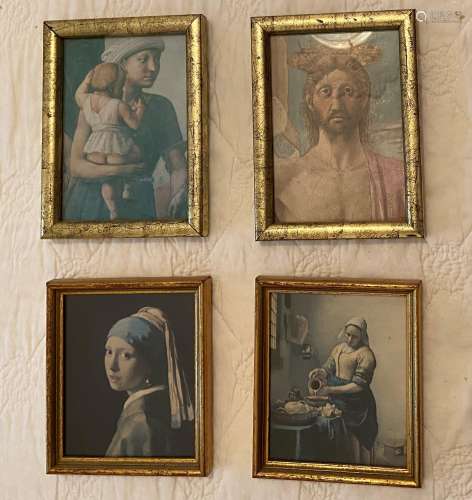 Four Framed European Reproduction Prints [4]