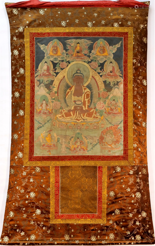 A superb Tibetan Tathagata Thangka