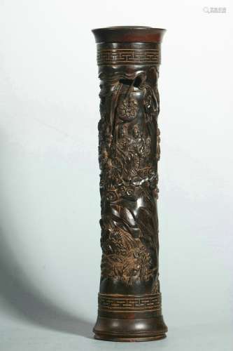 Red Sandalwood Carved Incense Holder