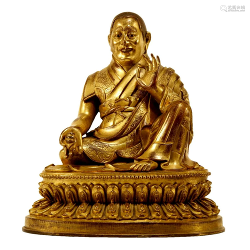 A Gilt-Bronze Figure Of Brog.Mi