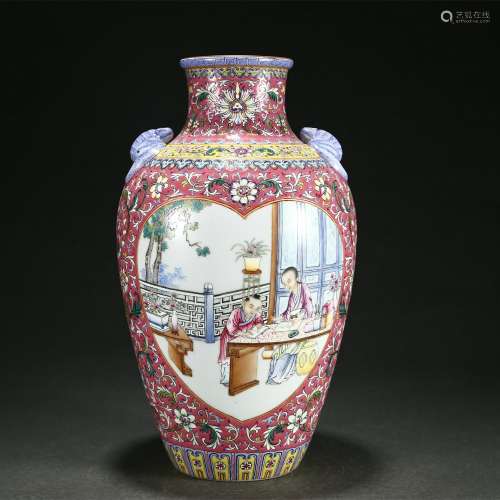 Pastel Floral Window Character Story Amphora