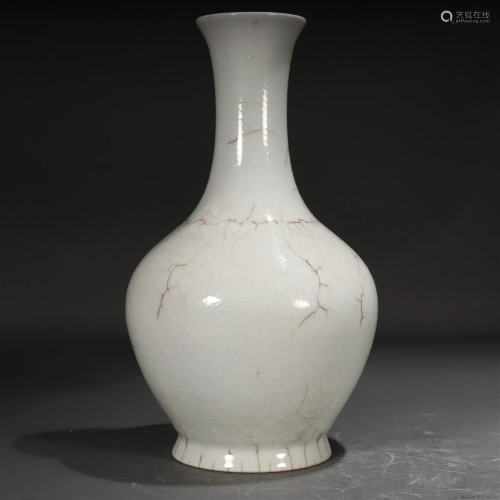 A White-Glazed Vase