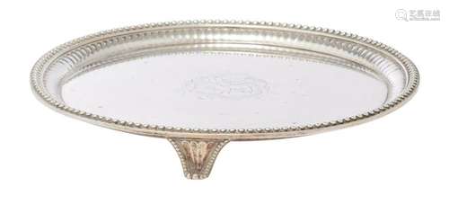 A GEORGE III STERLING SILVER SALVER John Schofield, London, ...