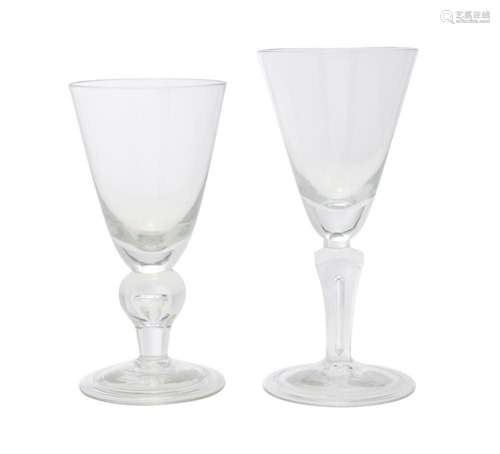 TWO ENGLISH GOBLETS Early 18th century and later