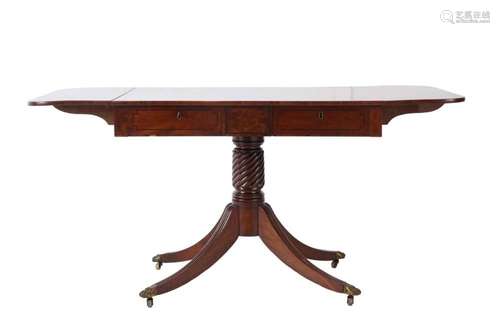 A REGENCY MAHOGANY SOFA TABLE Circa 1810