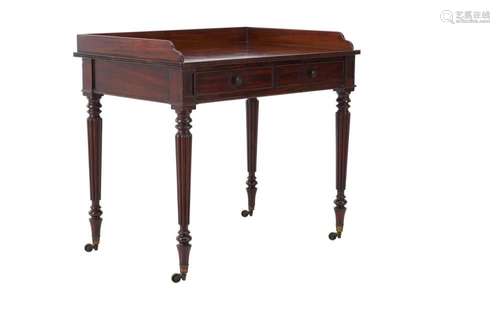 A GEORGE IV MAHOGANY WRITING TABLE Attributed to Gillow s, 1...