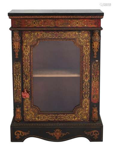 A NAPOLEON III BOULLE MANNER PIER CABINET Third quarter 19th...