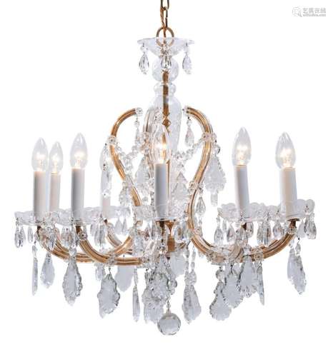 A CZECH CRYSTAL MARIE THERESE CHANDELIER