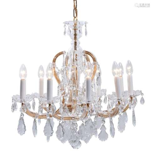 A CZECH CRYSTAL MARIE THERESE CHANDELIER