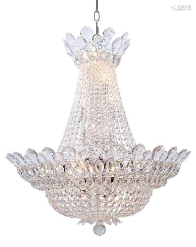 A TRILLAINE CRYSTAL CHANDELIER By Schonbek