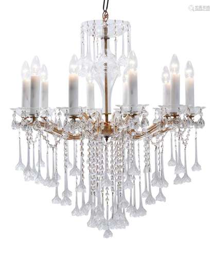 A CZECH CRYSTAL MARIE THERESE CHANDELIER