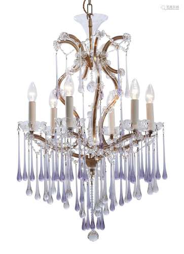 A CZECH CRYSTAL MARIE THERESE CHANDELIER