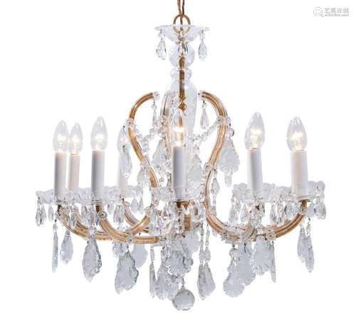 A CZECH CRYSTAL MARIE THERESE CHANDELIER