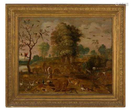 FLEMISH SCHOOL Early 17th century Adam and Eve in the Garden...