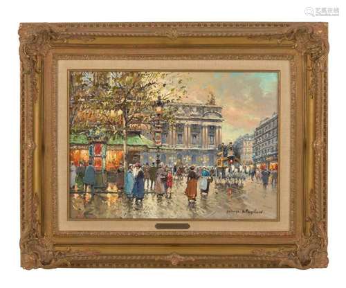 ANTOINE BLANCHARD (1919-1988) An early 20th century scene in...