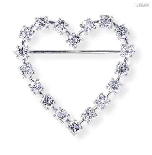 TIFFANY & CO. DIAMOND BROOCH