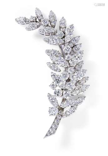 TIFFANY & CO. DIAMOND BROOCH