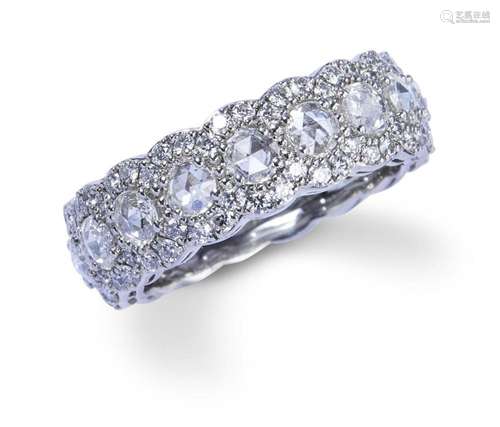 TIFFANY & CO.  COBBLESTONE  DIAMOND RING