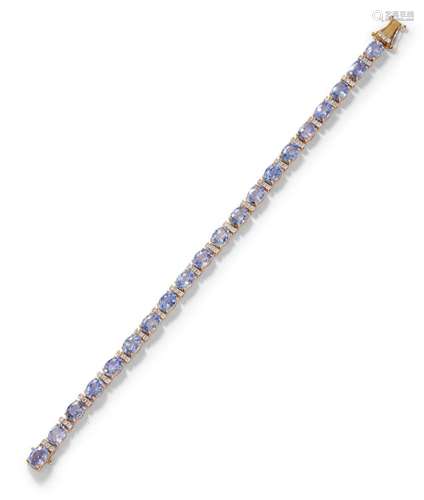 SAPPHIRE AND DIAMOND BRACELET