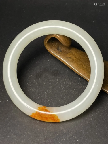 Inside Diameter 59 MM Superb Chinese Hetian Jade Bracelet